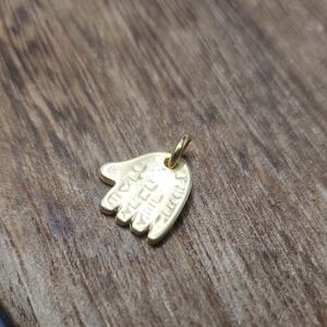 14k Gold‎ P276 Hamsa Hand Pendant Charm